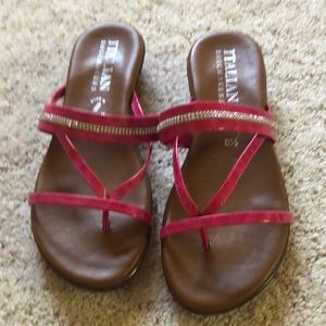Fuchsia pink sandals sz 8.5